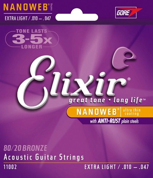 ELIXIR 11002  Nanoweb Extra Light .010/.047