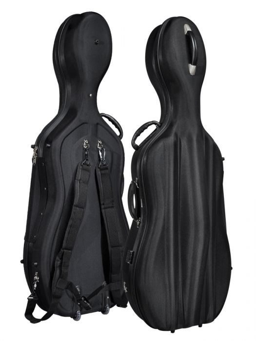 Leonardo CC-244-BK  Cello Koffer met wieltjes