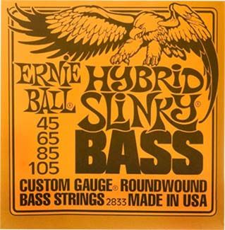 ERNIE BALL-2833  Hybrid Slinky Bassnaren .045/.105