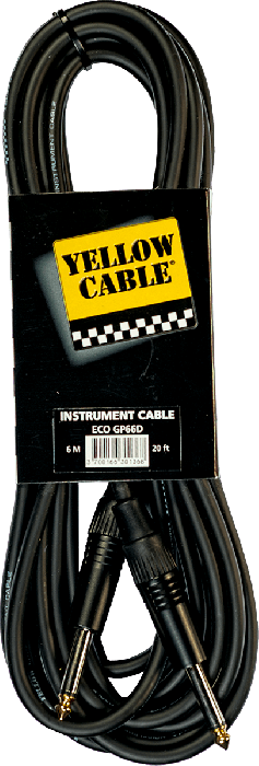Gitaarkabel GP66D Yellow Cable 6 meter