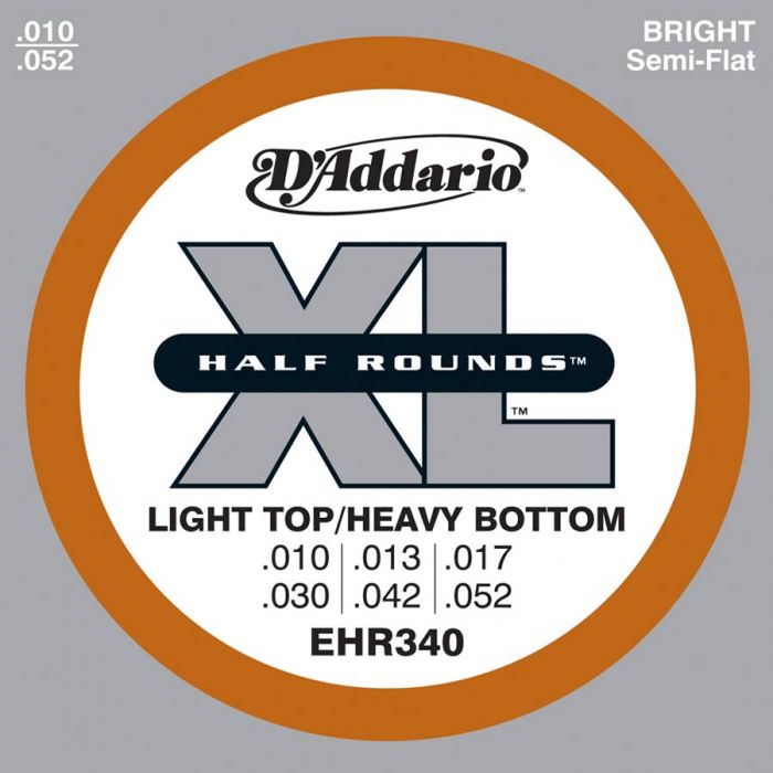D'Addario EHR - 340  Halfrounds Stainless .010/.052