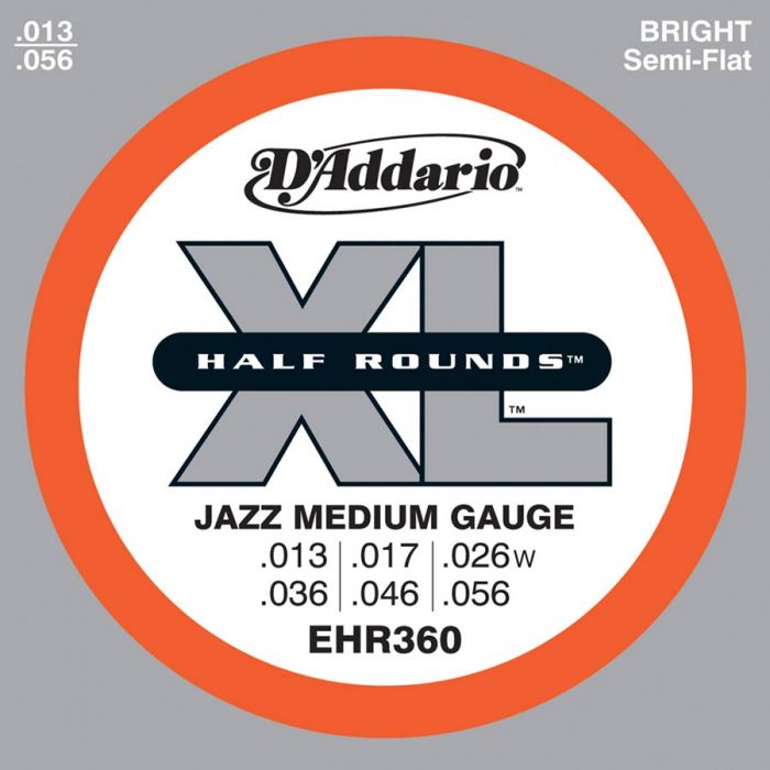 D'Addario EHR - 360  Halfrounds Stainless .013/.056