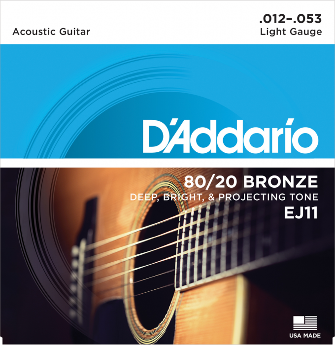 D'Addario EJ11 80/20 Bronze Light 012-053