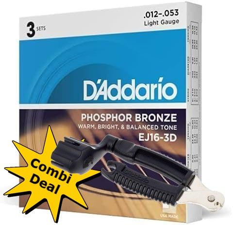 D'Addario EJ16 Phosphor Bronze Light 012-053
