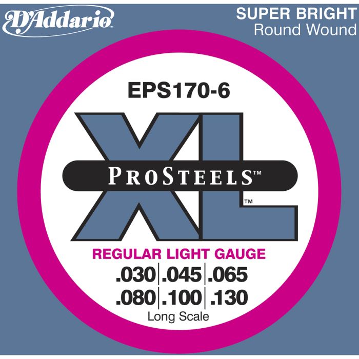 D'Addario EPS170-6  ProSteel 6-String  Light .030/.130