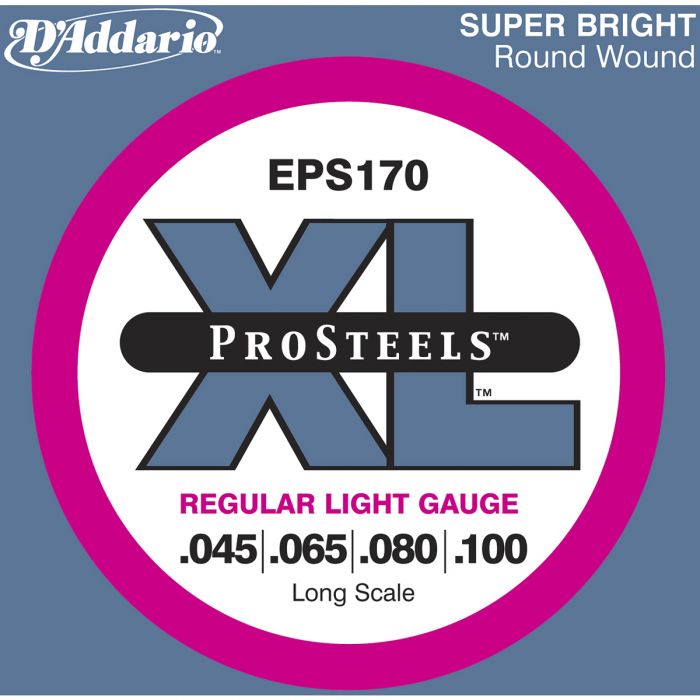 D'Addario EPS170 ProSteel  Regular Light Bassnaren .045/.100
