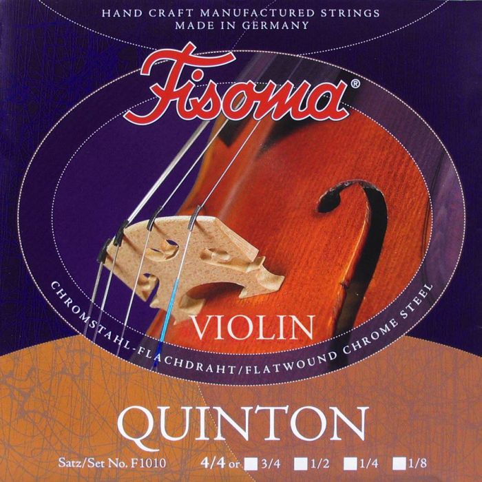 Vioolsnarenset Fisoma Quinton 4/4 viool steel & chrome steel 