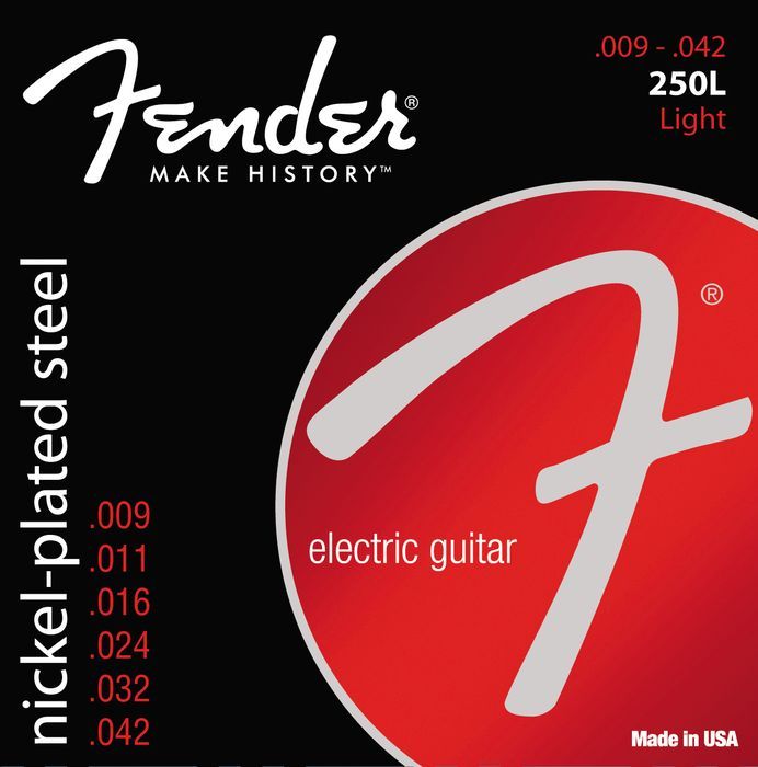 FENDER-250L  Super 250's Nickel Roundwound .009/.042