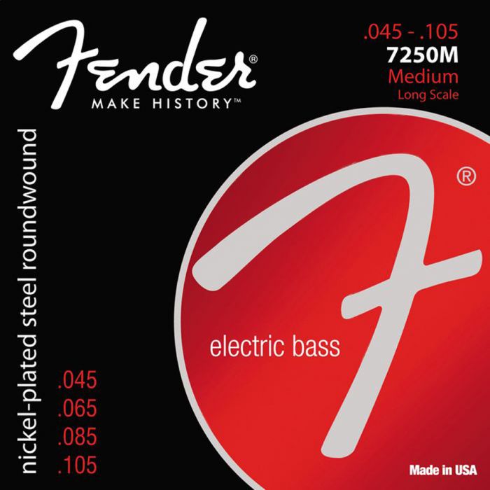 Fender F-7250-M Bassnaren  Medium .045/.105