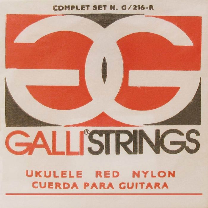 Galli G-216-R Ukulele snaren Red Nylon 4-snarig