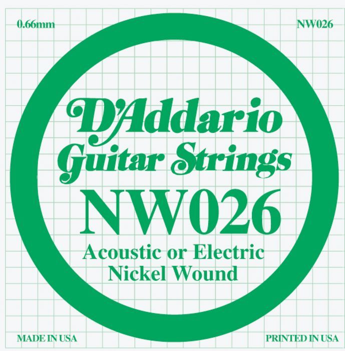 D'Addario NW026 round wound