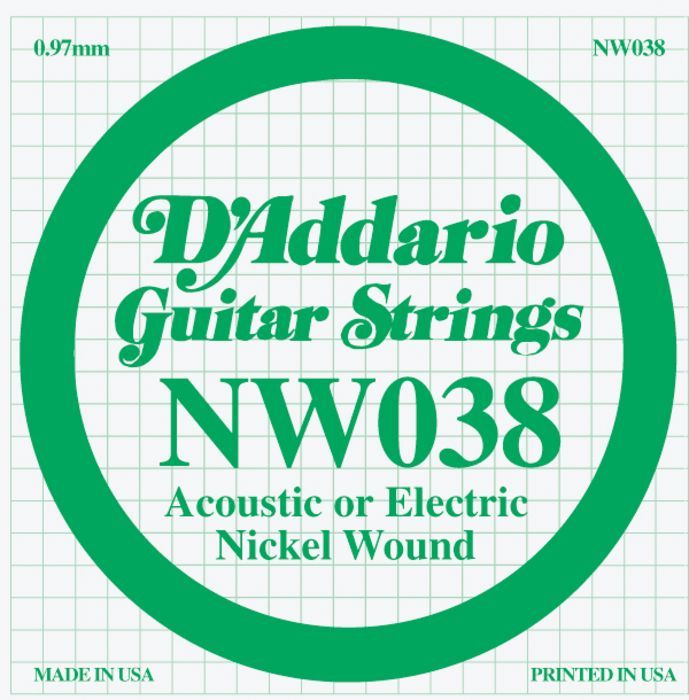 D'Addario NW038 round wound