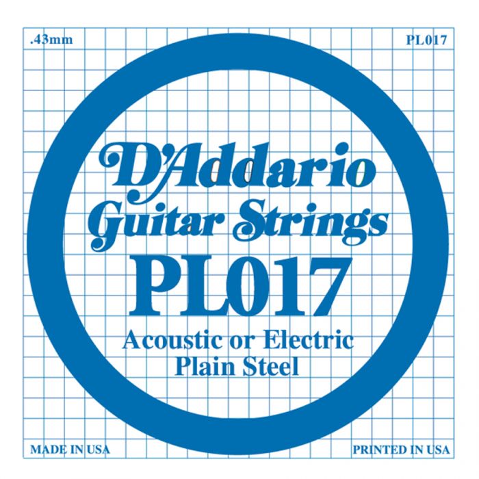 D'Addario PL017 plain steel