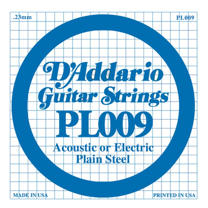 D'Addario PL009 plain steel