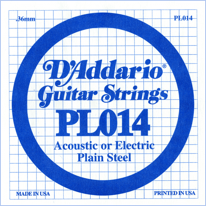 D'Addario PL013 plain steel