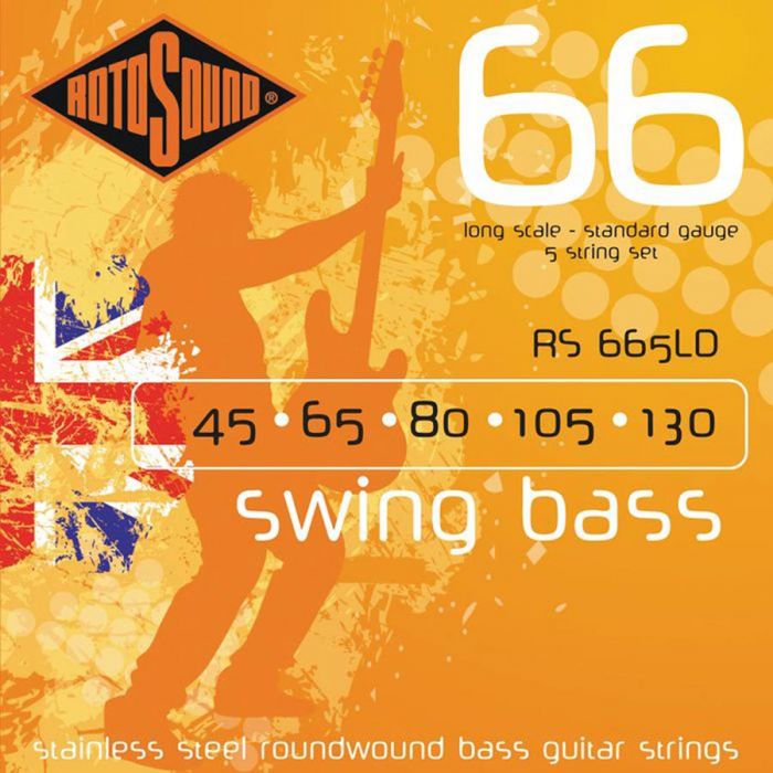 Rotosound RS-665-LD Swingbass Longscale 5 Snarig .045/130