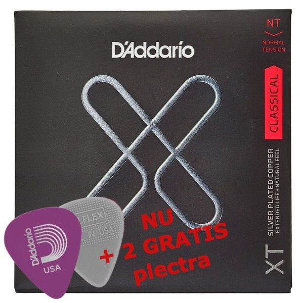 D'Addario XTC45 Normal Tension, Silver Plated Copper, NU 2 GRATIS plectra!