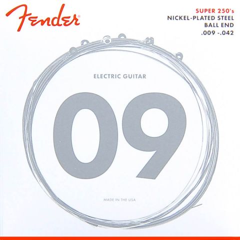 FENDER-250L  Super 250's Nickel Roundwound .009/.042